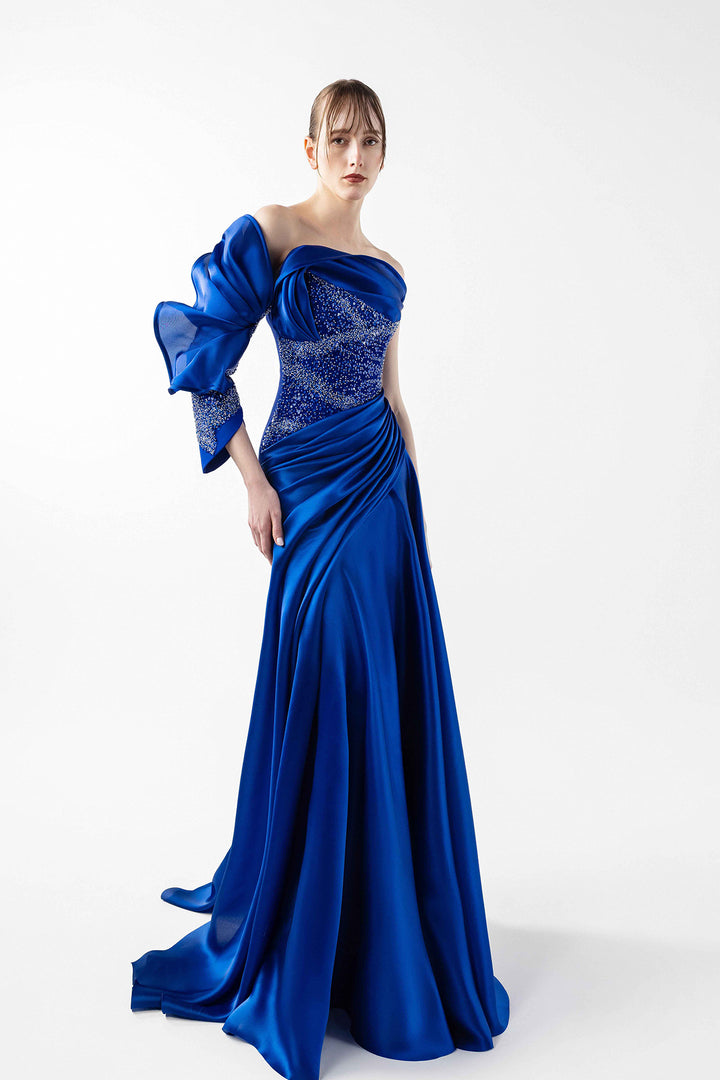 Draped Organza Dress