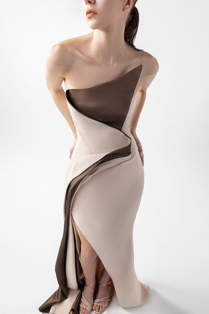 Geometric Drape Dress