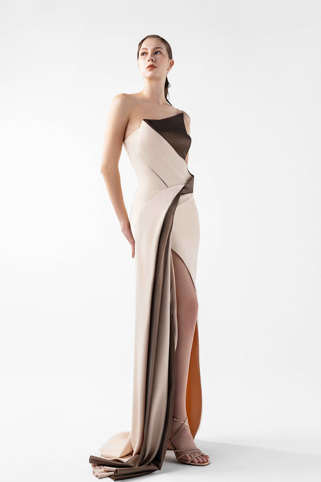 Geometric Drape Dress