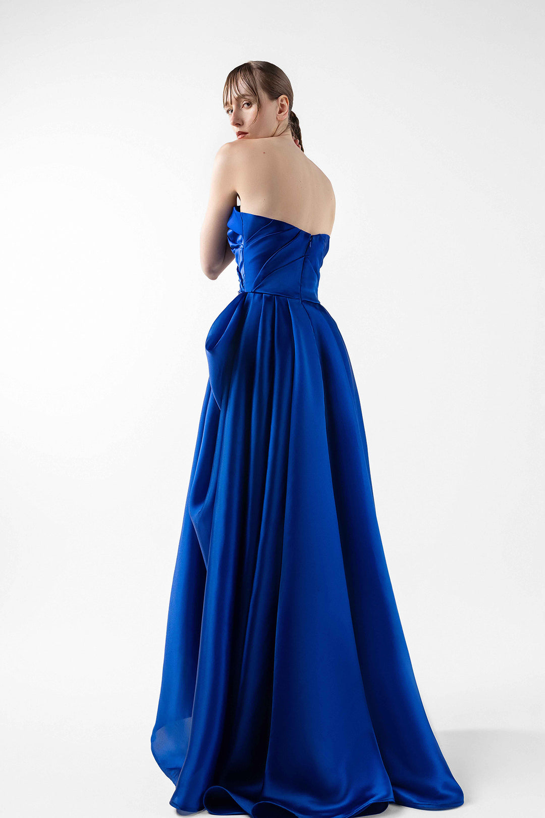 Show-Stopping Satin Organza Dress