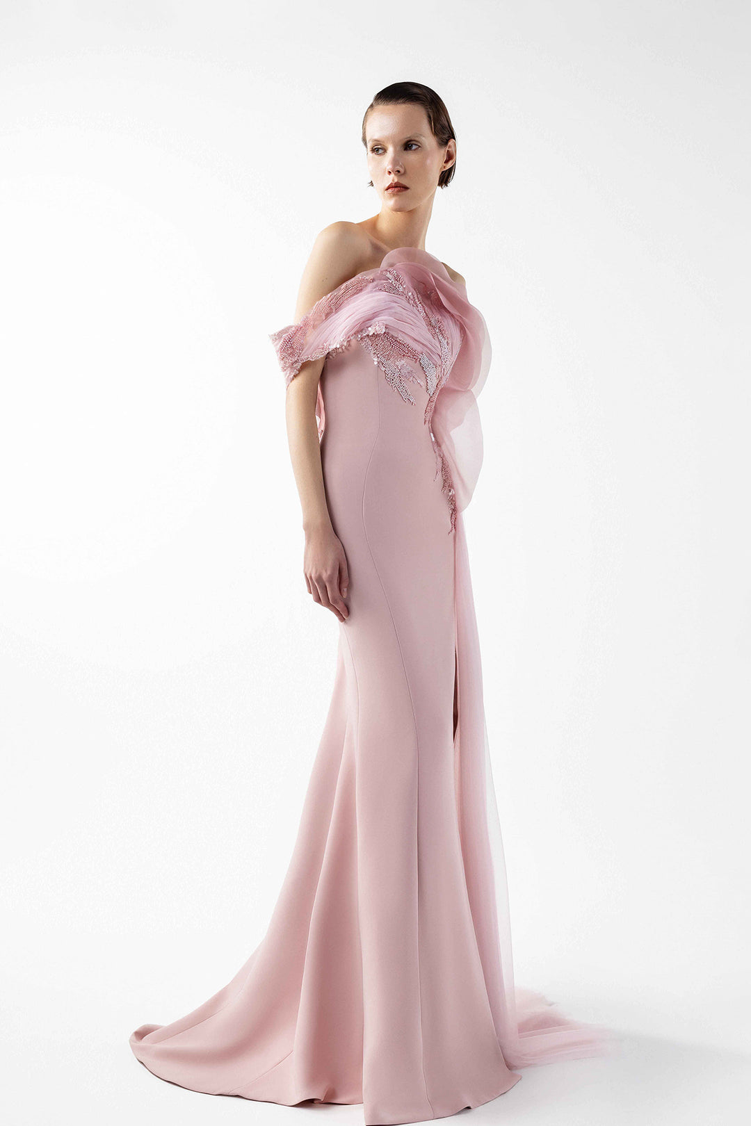 Mermaid Off-The-Shoulder Lace Dress