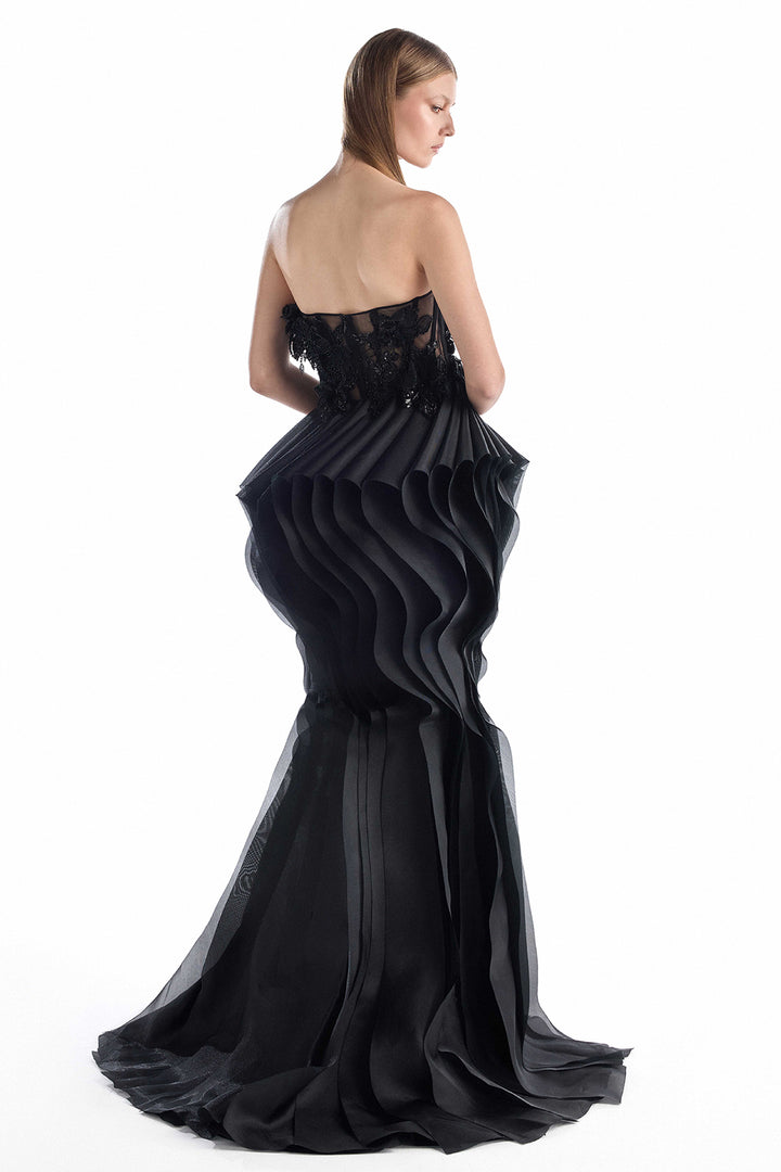 3D Floral Illusion with Mermaid Dress
