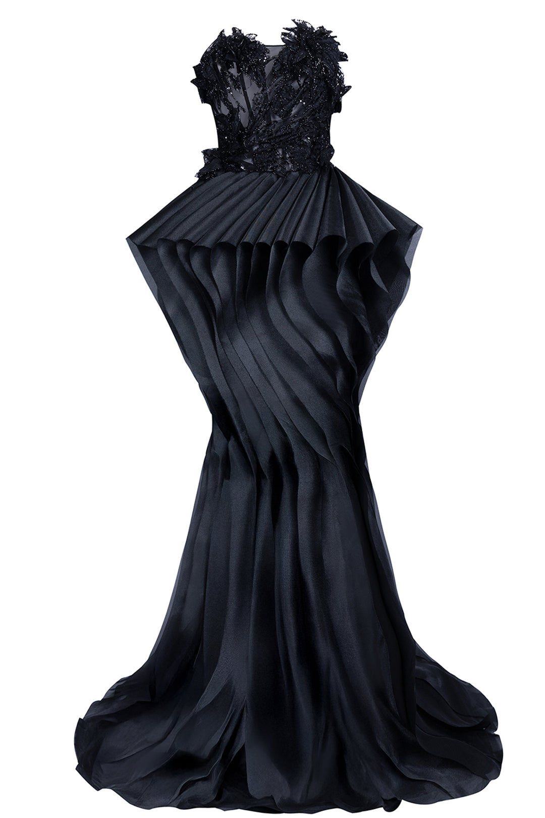 3D Floral Illusion with Mermaid Dress