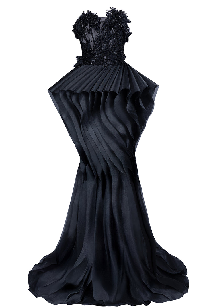 3D Floral Illusion with Mermaid Dress