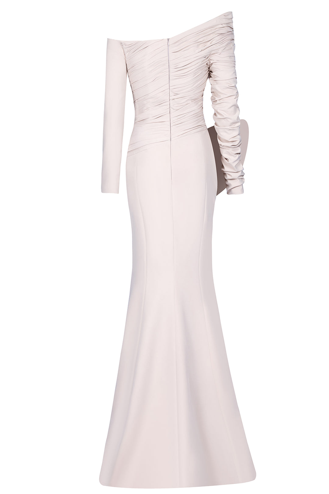 Asymmetric Off-the-Shoulder Peplum Dress