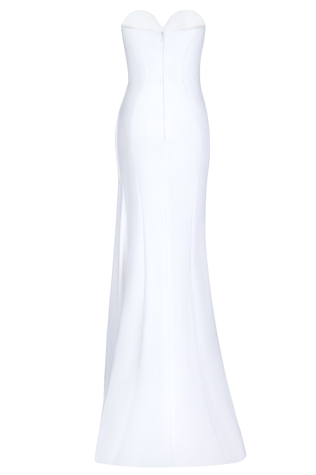 Pearl Beaded Sculpted Strapless Column Dress