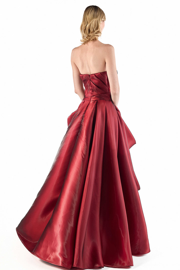 Strapless with A-Line Long Dress