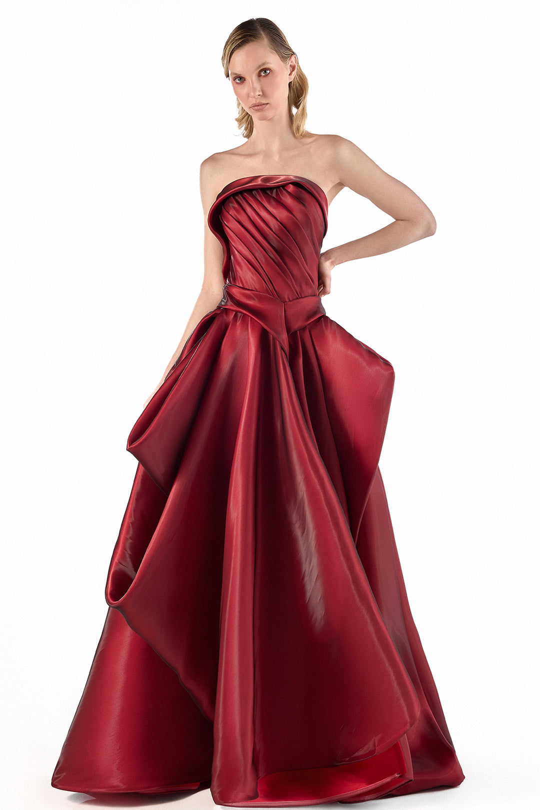Strapless with A-Line Long Dress