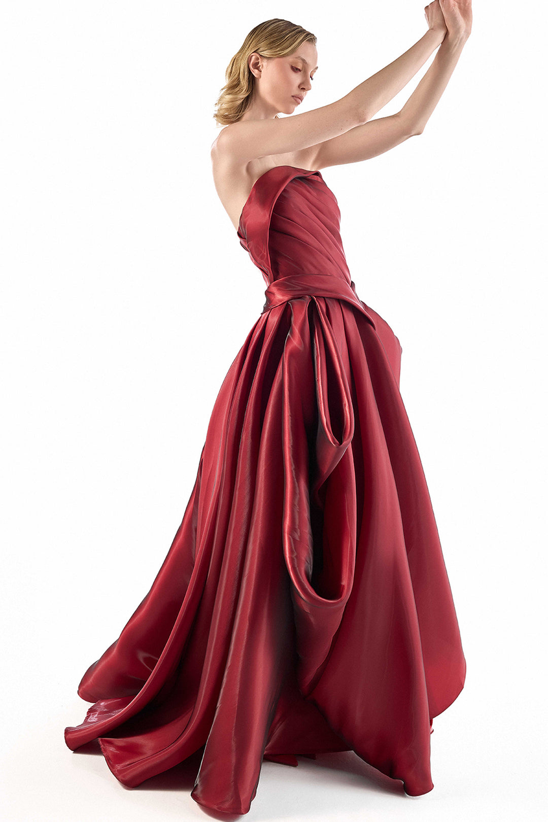 Strapless with A-Line Long Dress