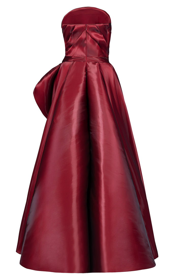 Strapless with A-Line Long Dress