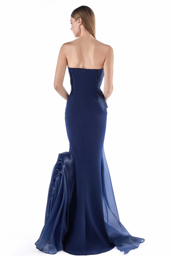 Sculpted Wave with Organza Mermaid Dress