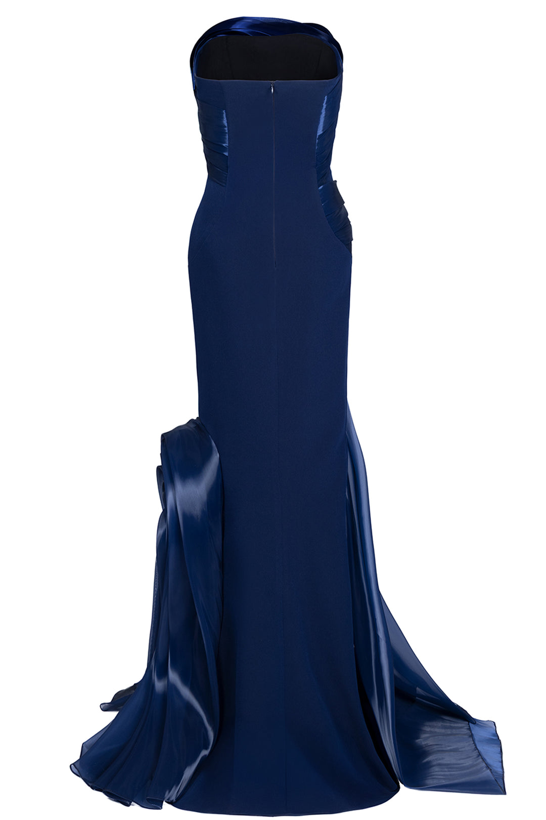 Sculpted Wave with Organza Mermaid Dress