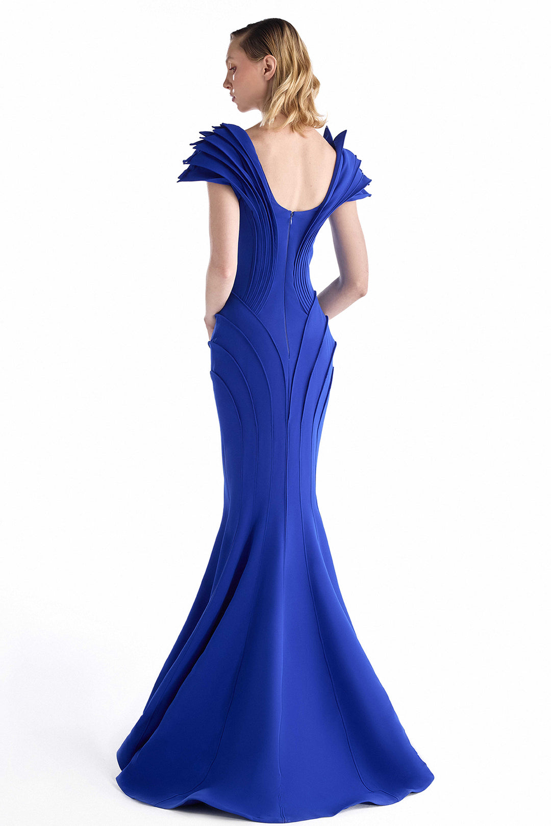 Sleeveless with Crepe and Mermaid Dress