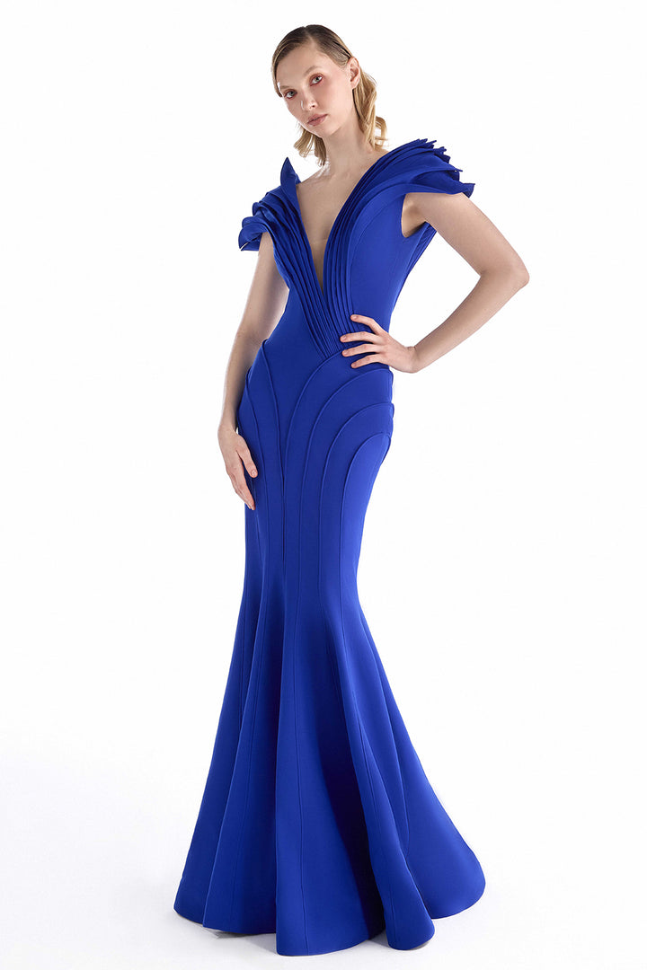 Sleeveless with Crepe and Mermaid Dress