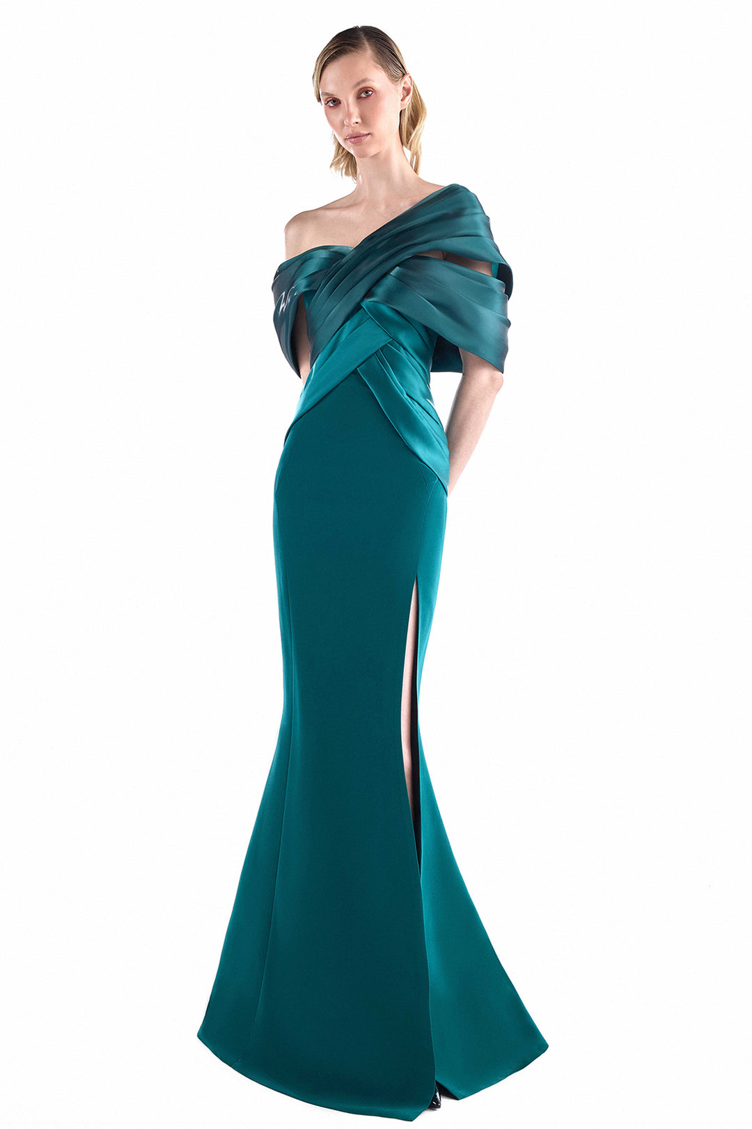 Sculpted Layer with Off-the-Shoulder and Mermaid Dress