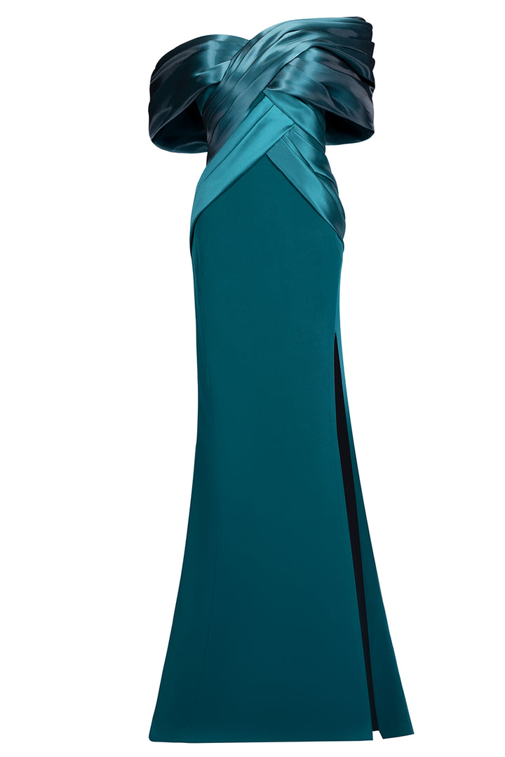 Sculpted Layer with Off-the-Shoulder and Mermaid Dress