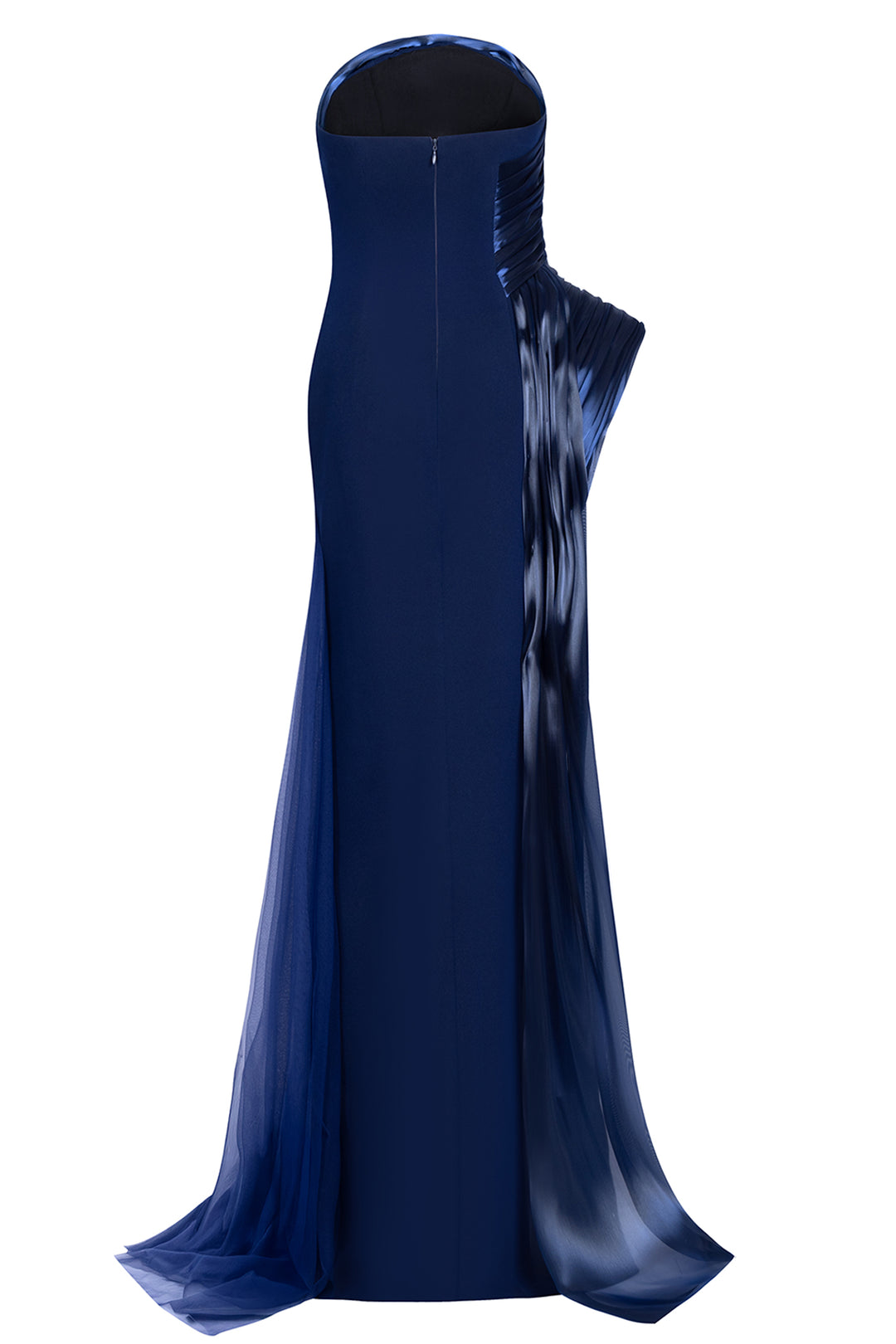 Strapless Cascading with Organza Dress