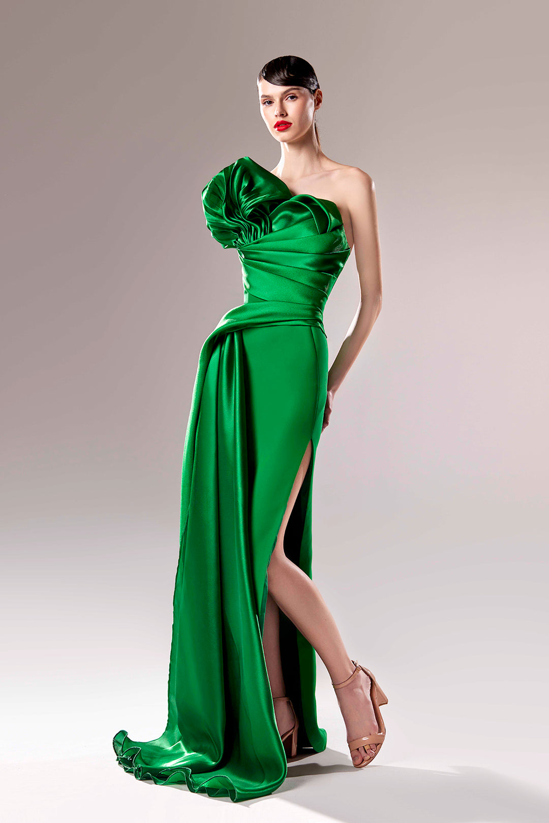 Strapless Draped Dress