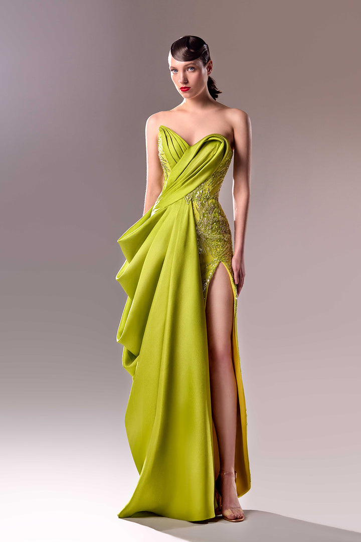 Strapless Draped Dress