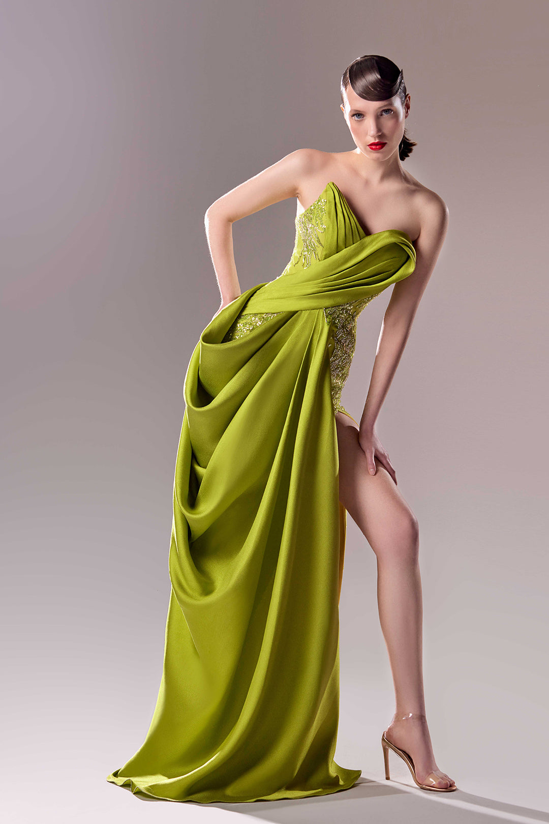 Strapless Draped Dress