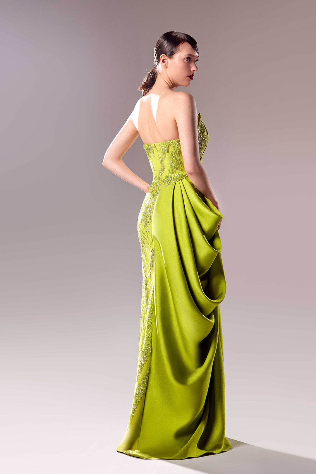 Strapless Draped Dress