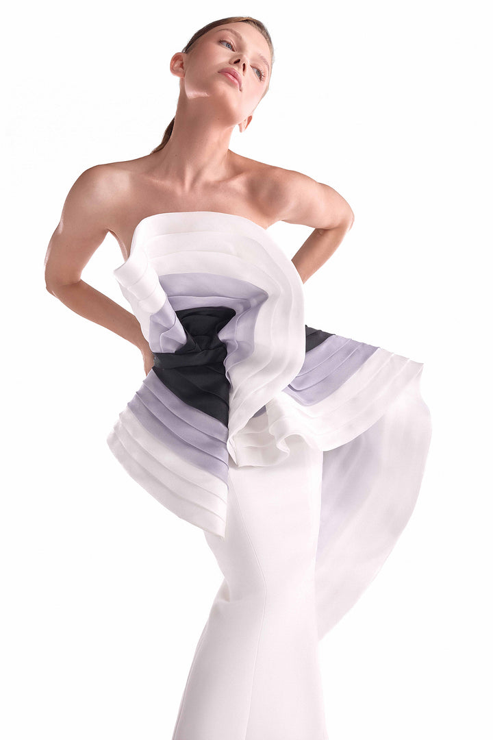 Layered Organza Bodice Dress