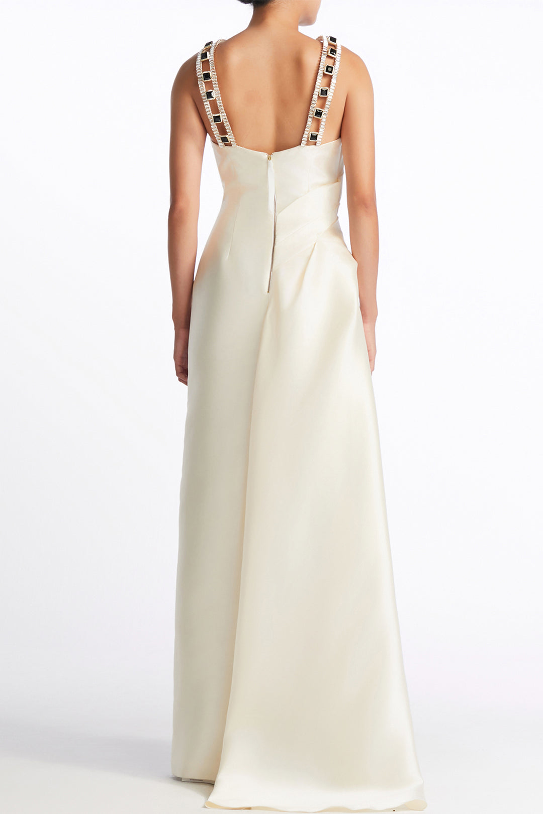 Jewelled Halter with Column Dress
