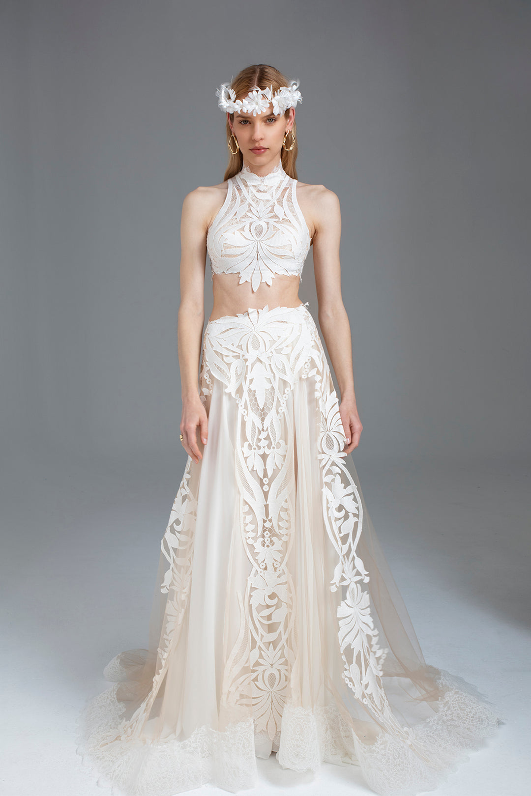 Wedding Party Wear Crop Top And Long Skirt For Engagement 15 Best Two-Piece Wedding Dresses Wedding Party Wear Crop Top And Long Skirt For Engagement 15 Best Two-Piece Wedding Dresses