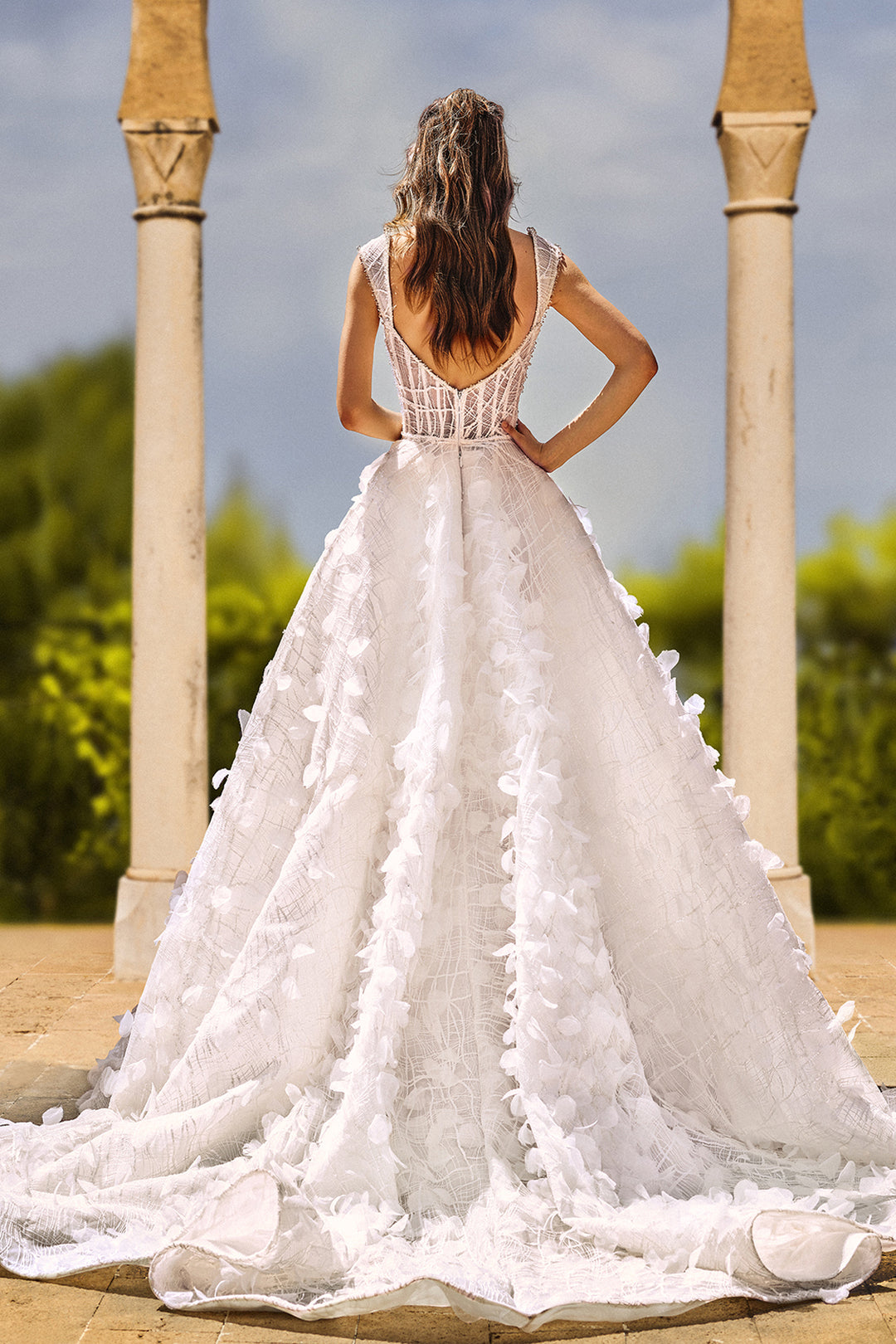 Sleeveless Embroidered Princess Dress