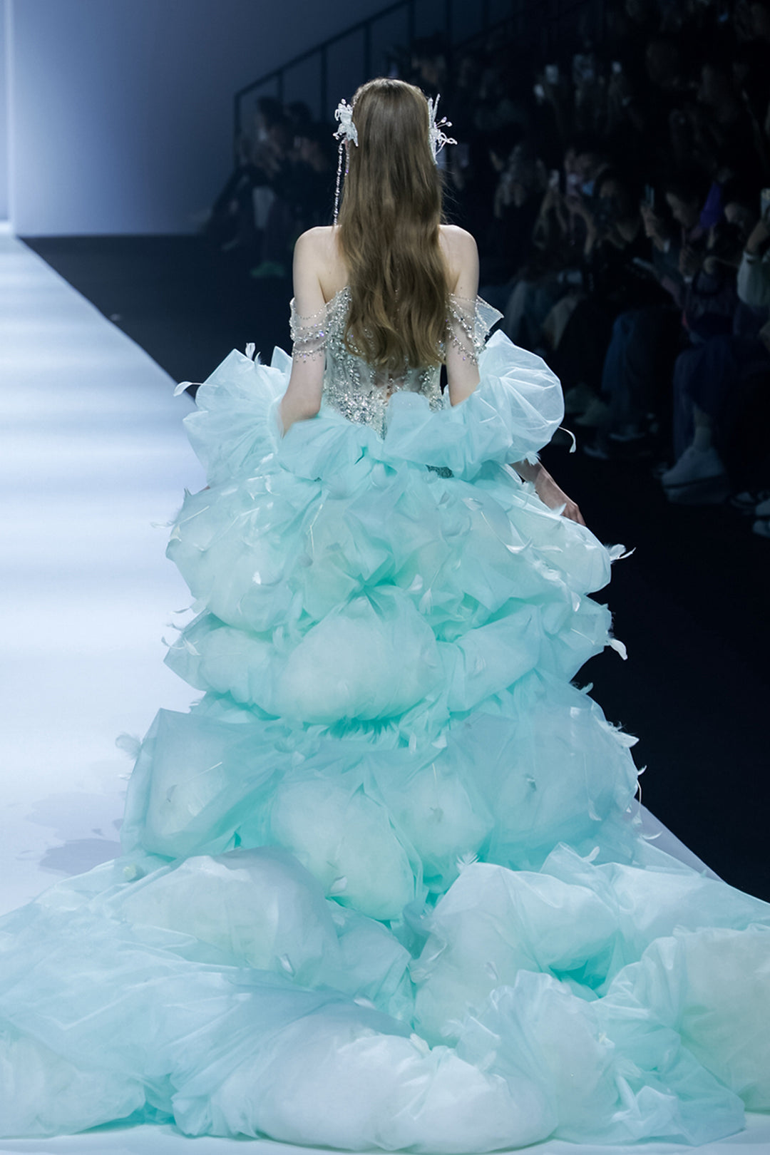 Embroidered Column Dress with Capelet