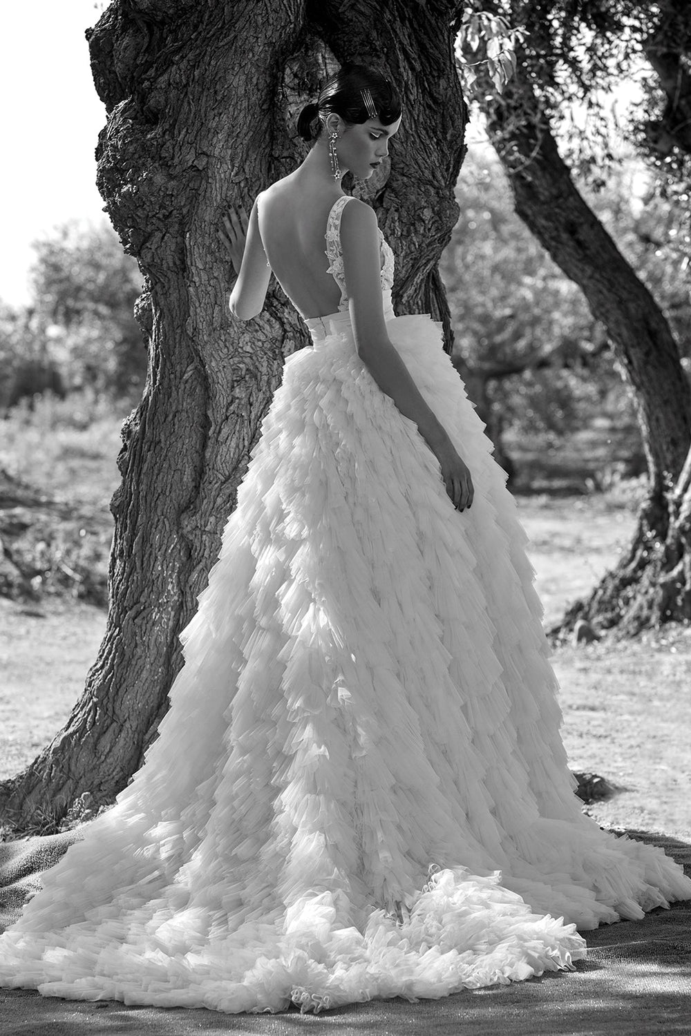 rhinestone wedding dress Dresses & Gowns adorned illusion off shoulder neck Raven Sparkly Mermaid Wedding Dress: