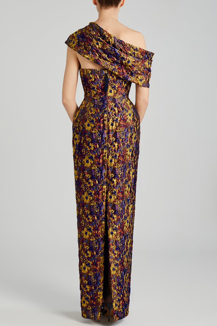 Floral Brocade Dress