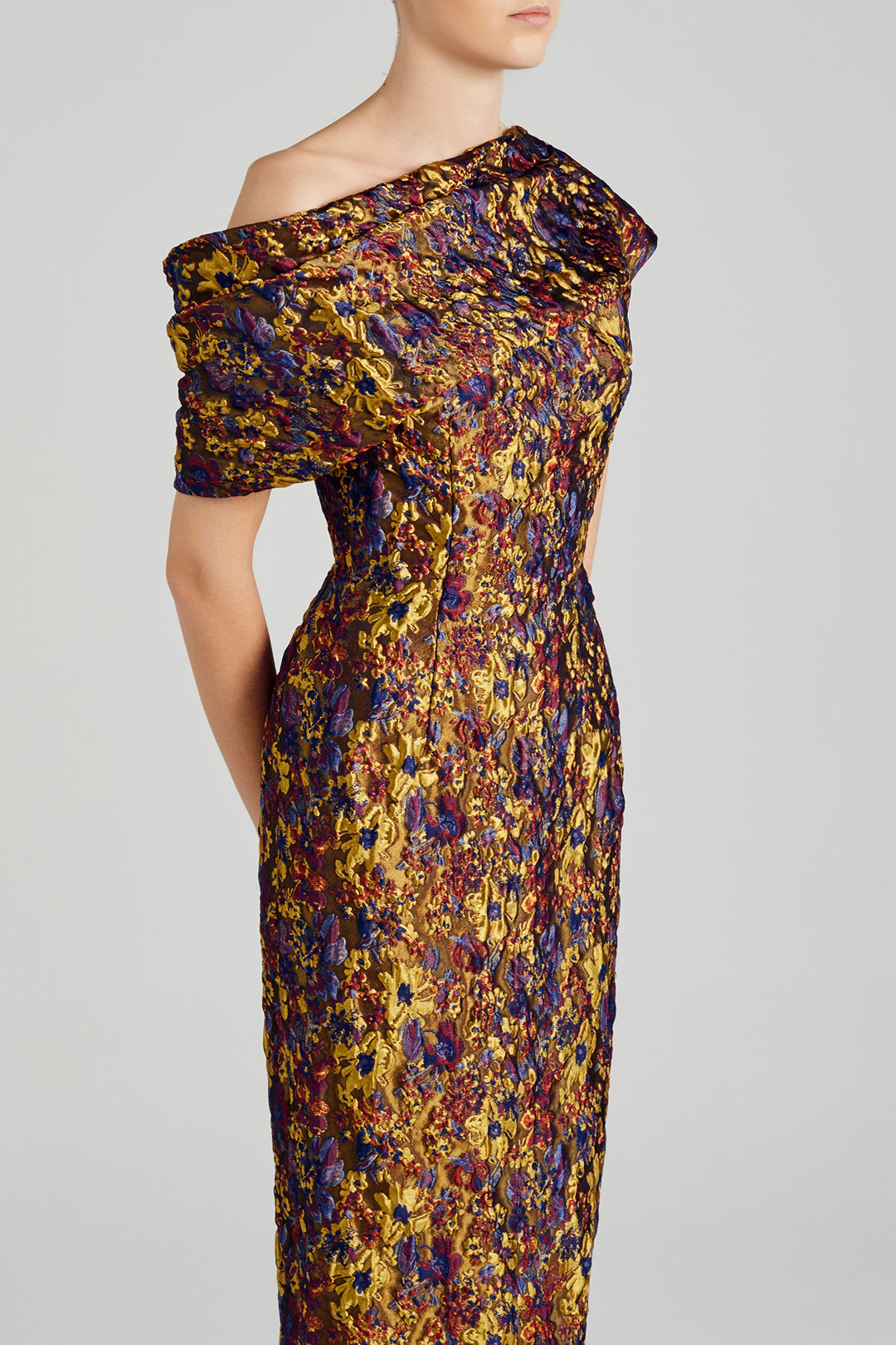 Floral Brocade Dress