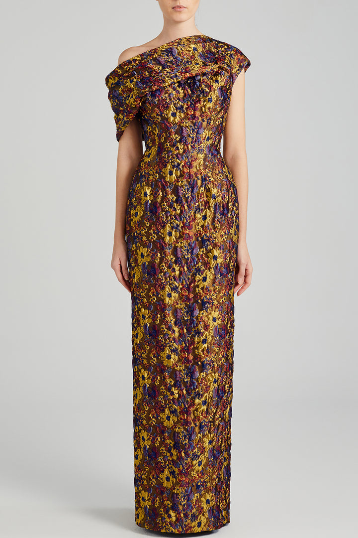 Floral Brocade Dress