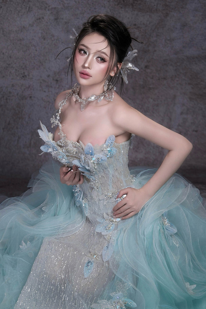 A-Line with Beaded Bodice