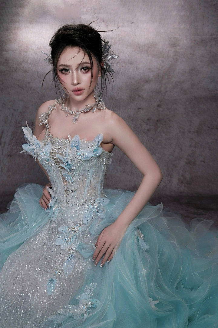 A-Line with Beaded Bodice