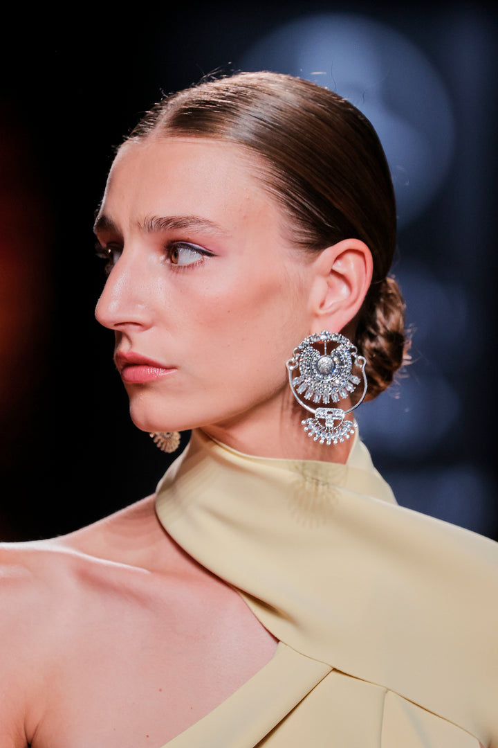 One-Shoulder Satin Midi