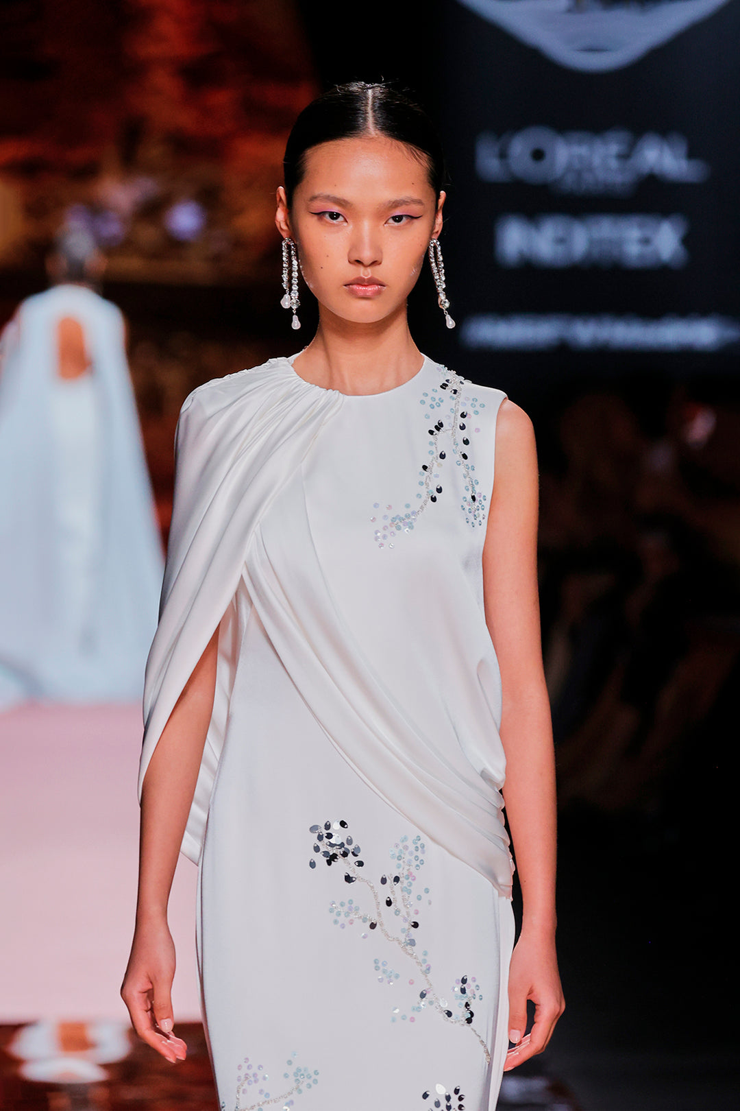 One-Shoulder Column Dress