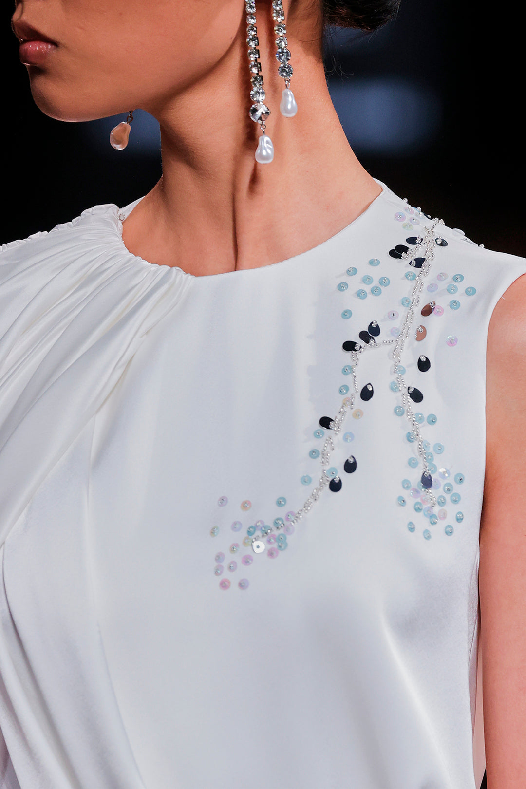 One-Shoulder Column Dress