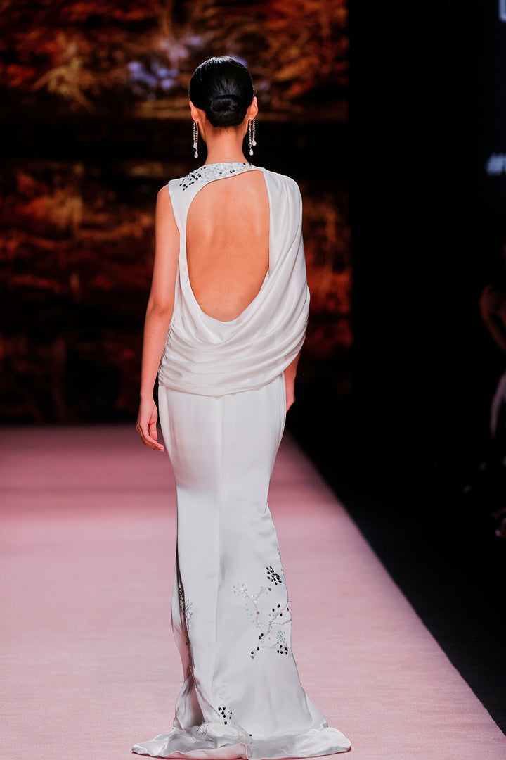 One-Shoulder Column Dress