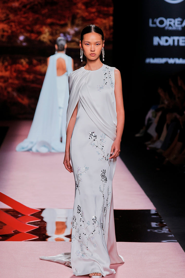 One-Shoulder Column Dress