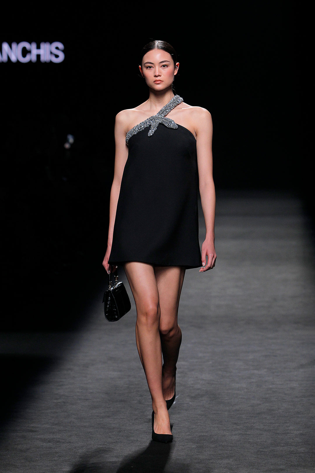 Embellished Neckline Mini Dress Black / US 4 Embellished Neckline Mini Dress Black / US 4