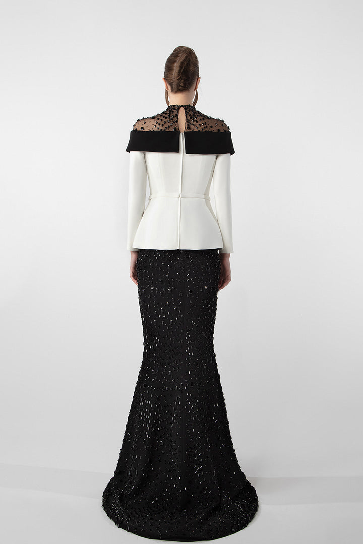 Jacket-Inspired Embroidered Set