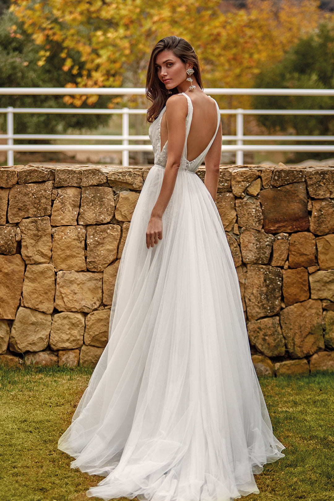 boho tulle maxi dress Boho tulle wedding dress 8 US / Pale Copper / Beige