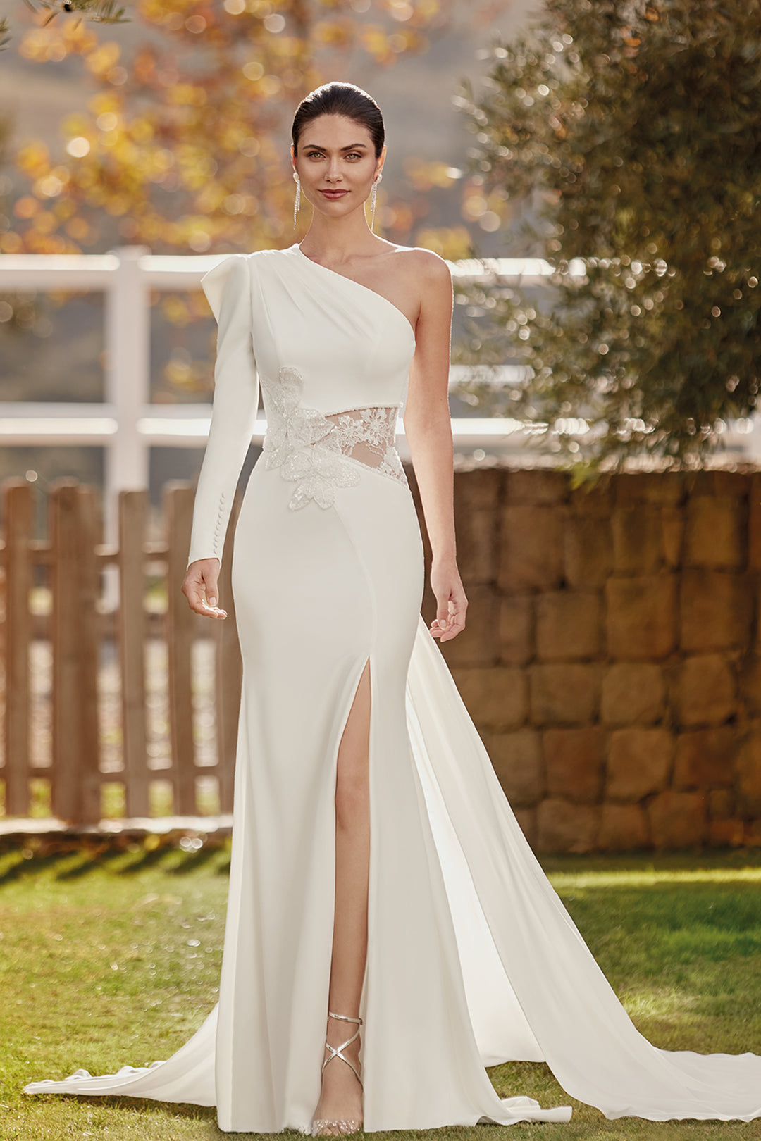 one shoulder couture wedding dress One shoulder Collection Wedding Dresses