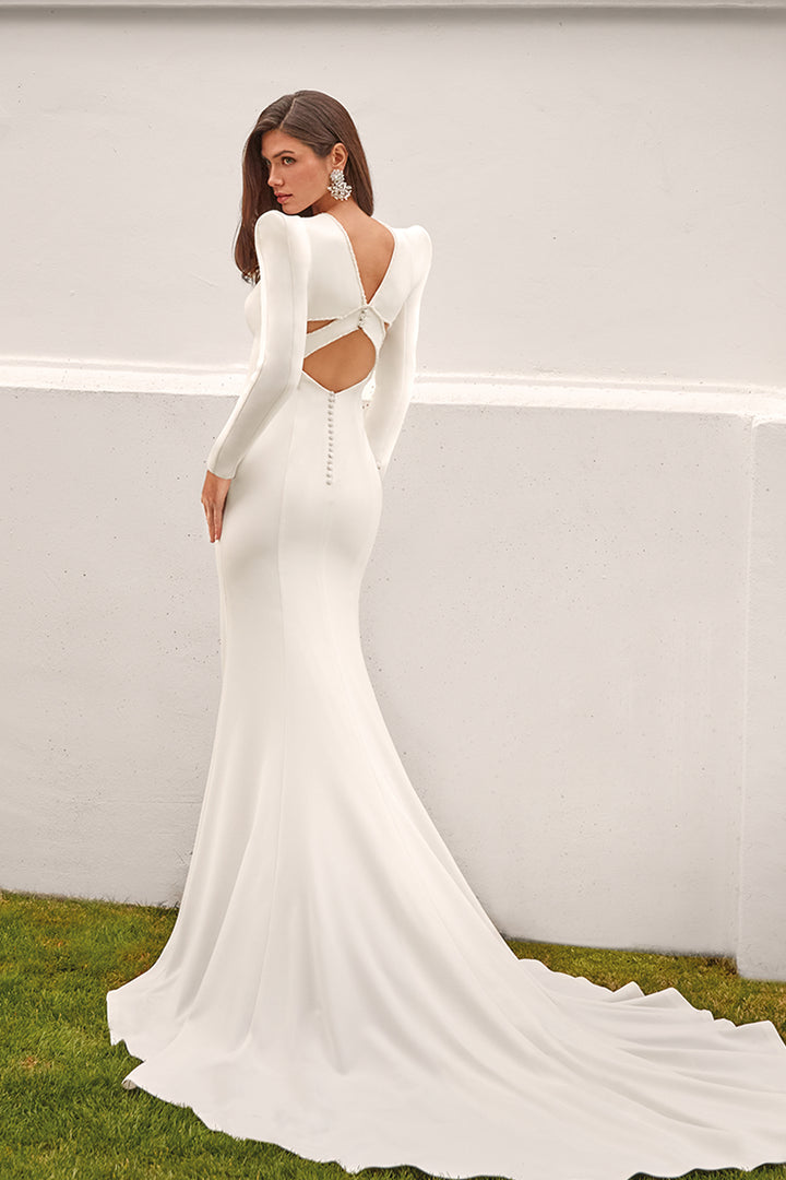 Mermaid Dress with Bateau Neckline