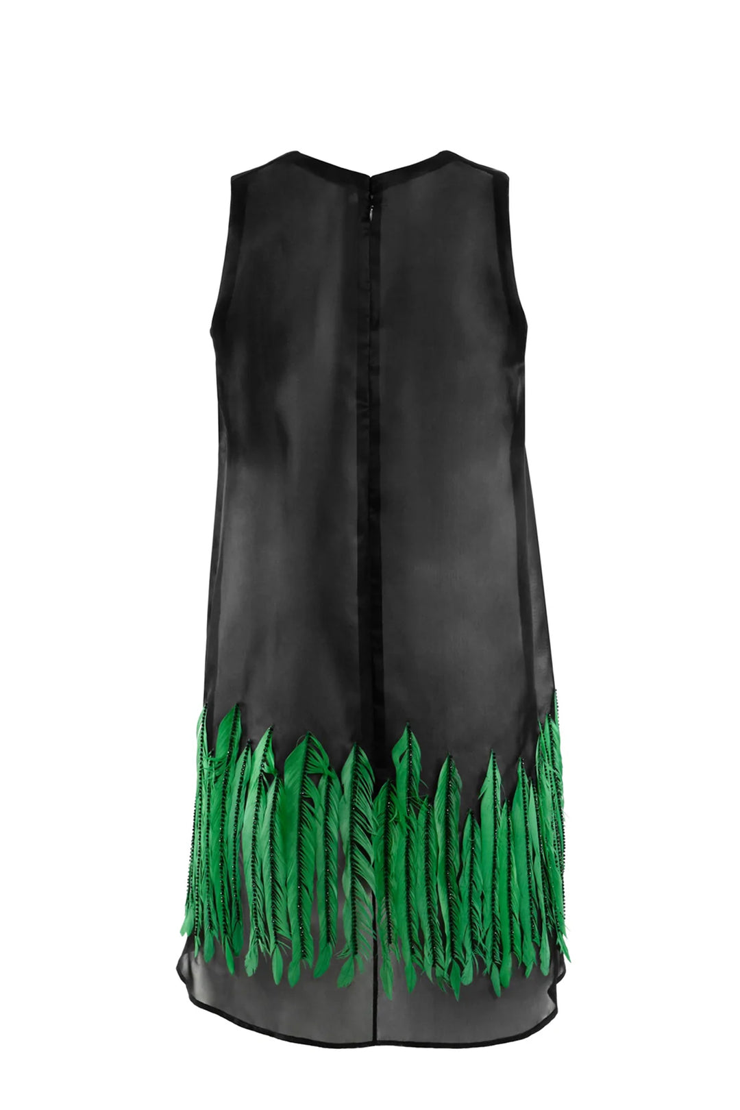 Sleeveless Organza Mini Dress