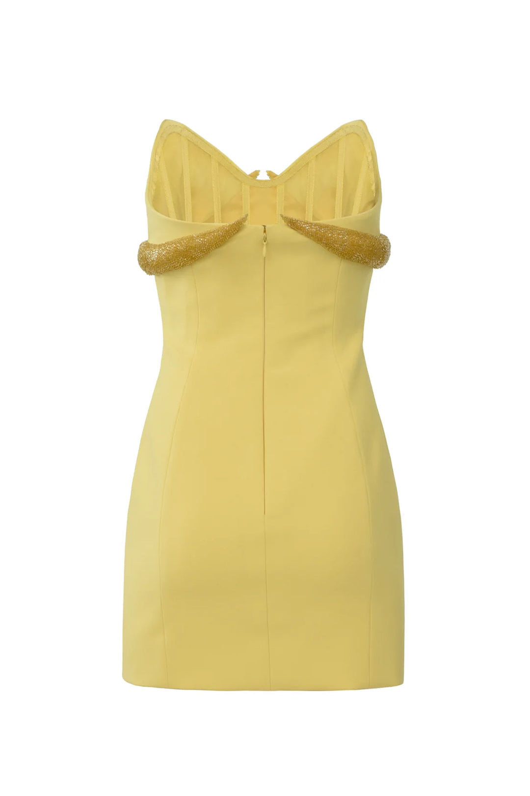 Strapless Crepe Mini Dress