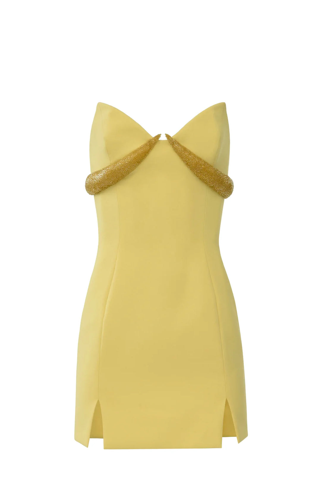 Strapless Crepe Mini Dress