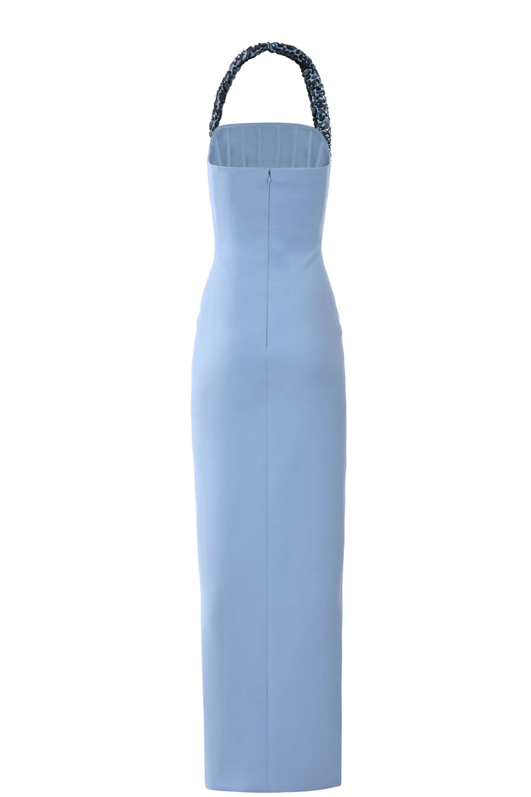 Sleeveless Crepe Draped Dress